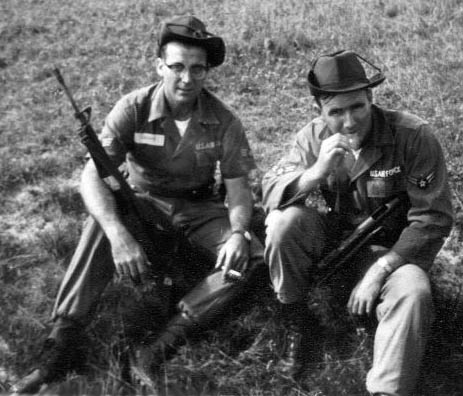 A1C Michael Bush and A2C Tom Winn, Da Nang AB, firing range, 1965