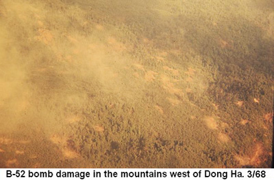 Đà Nẵng Air Base, SVN: USAF FAC Bomb Damage Assessment (BDA), in mountain jungle west of Đông Hà Air Base. Mar. 1968. © 2011 by Bradford K. Deal