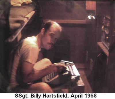 Đà Nẵng Air Base, SVN: USAF, SSgt Billy Hartsfield, in hut. Apr. 1968. © 2011 by Bradford K. Deal