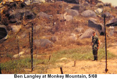 Đà Nẵng Air Base, SVN: USAF, Ben Langley at Monkey Mountain. May 1968. © 2011 by Bradford K. Deal.