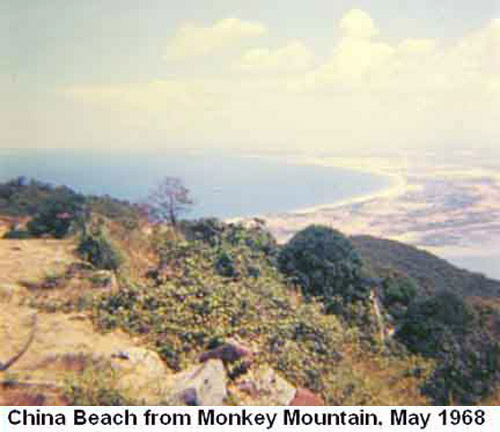 Đà Nẵng: China Beach viewed from Monkey Mountain, May 1968. © 2011 by Bradford K. Deal
