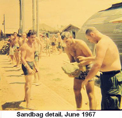 Đà Nẵng Air Base, Sandbag Detail, June 1967.