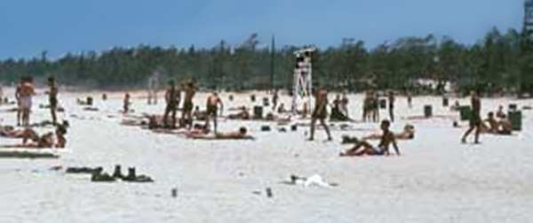 4. Đà Nẵng AB, China Beach, Lifeguard Tower at R&R beach. Photo by: unknown.