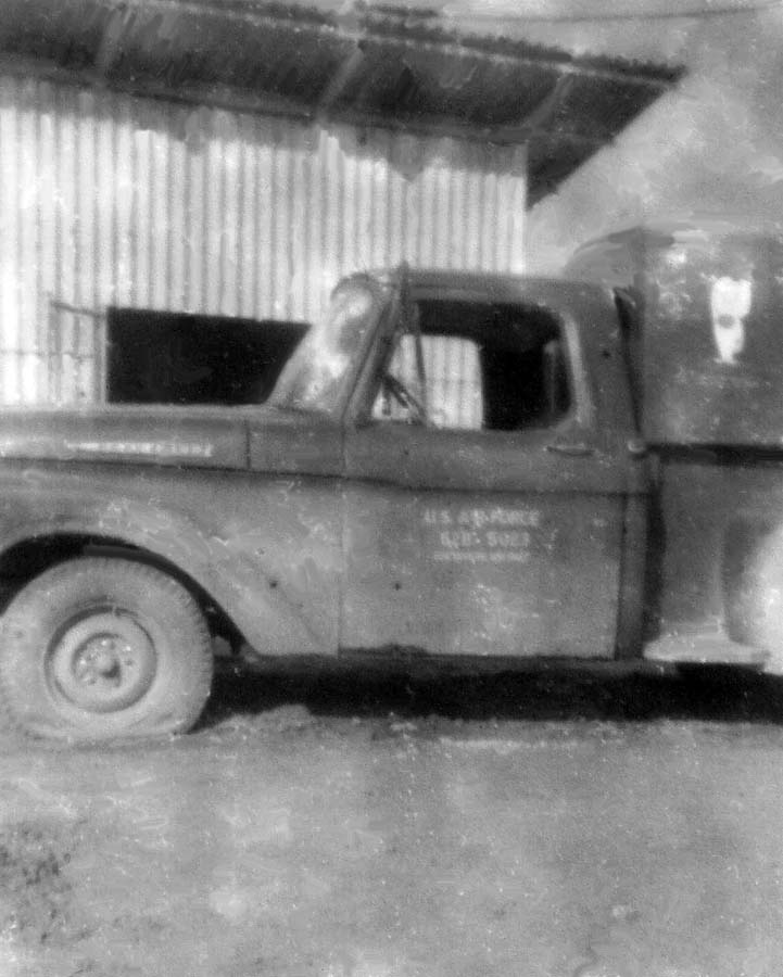 6. Đà Nẵng AB, Tent City: POL Pickup Truck. 1966.