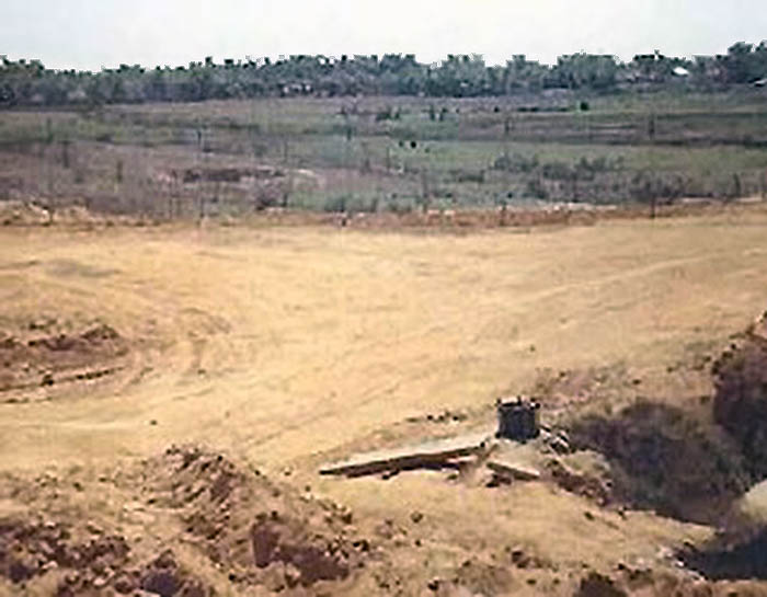 2. Đà Nẵng Air Base: West Perimeter, open fire zone. Photo by Gary Ganskow. 1969.