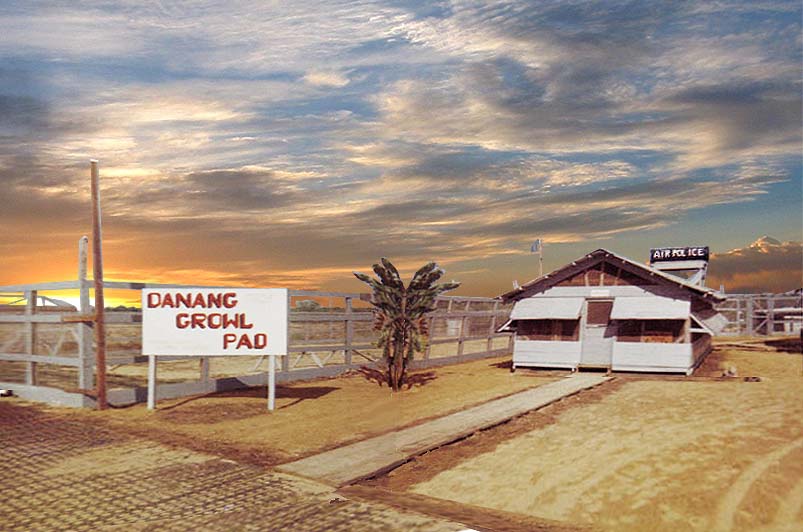 1. Đà Nẵng, K-9 Growl Pad: K-9 Office building. Training Arena and kennels to left and read of office. 1965-1966.