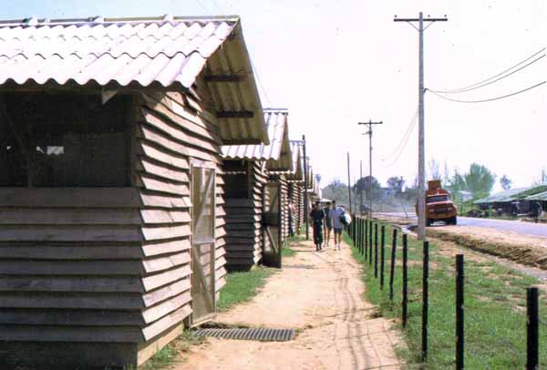 4. Da Nang AB, Gun Fighters' Compound Gate. 1966. Photo by: Lee Miller, DN, 23rd ABG/APS; 6252nd APS; 35th APS; 366th SPS K9.