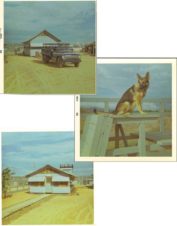 11. Da Nang AB, 35th ASP K-9 Kennels. 1965-1966. Photo by: Lee Miller, DN, 23rd ABG/APS; 6252nd APS; 35th APS; 366th SPS K9.