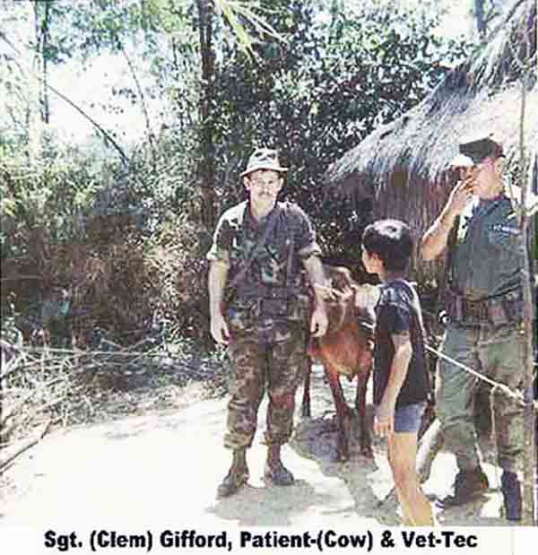 5. Đà Nẵng Air Base: 366th SPS. Village Vet Check. Photo by James W. Gifford Jr., 1968-1969.