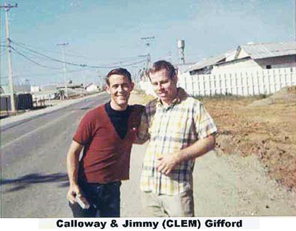 9. Đà Nẵng Air Base: 366th SPS, Calloway and Jimmy Gifford. Photo by James W. Gifford Jr., 1968-1969.