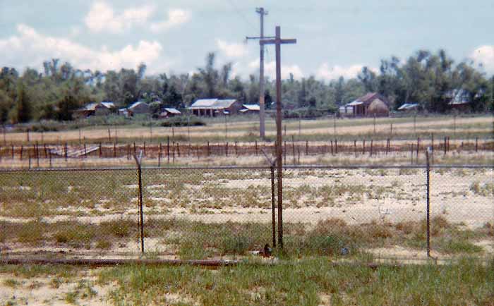 4. Đà Nẵng Air Base: 366th SPS, Perimeter, looking toward Dog Patch village. Photo by Konrad F. Kottke, 1971-1972.