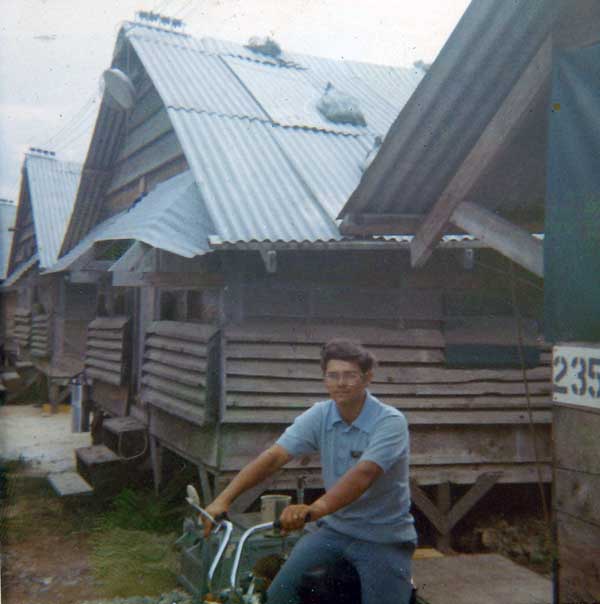 10. Đà Nẵng Air Base: 366th SPS, Getting ready to Ride -- Here I come Sturgis. Photo by Konrad F. Kottke, 1971-1972.