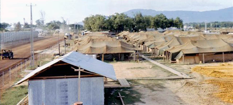11. Đà Nẵng AB, 366th SPS. New SP Tent City, North. Photo by: James Paul Mashburn 1966-1967.