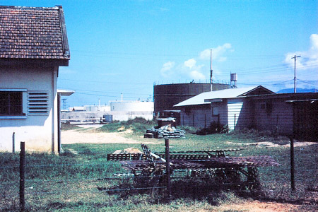 8. POL tanks (center).