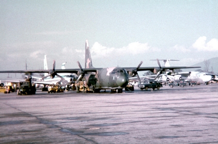 24. East flight line. C-130.