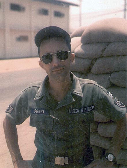 3. Đà Nẵng Air Base: 366th SPS, SSgt Ron Perez. Photo by Ronald A. Perez, 1967.
