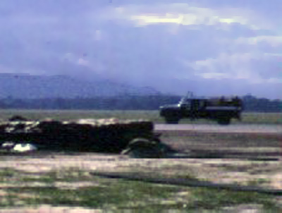 14. Đà Nẵng AB, Air Police vehicle posting Airmen at Bunkers. 1965-1966. Photo by: Don Poss, LM 37, DN, 23rd ABG/APS; 6252nd APS; 35th APS; 366th SPS K9. 1965-1966.