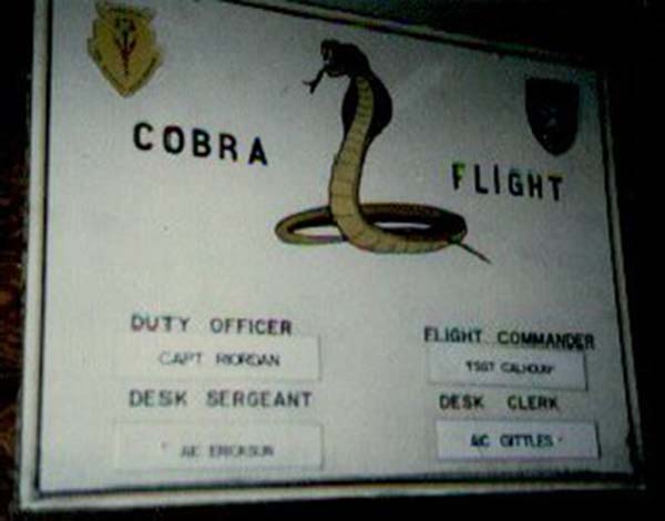 4. Đà Nẵng AB: COBRA Flight, chain of command. 1965.