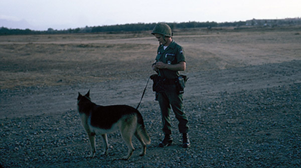 28. Đà Nẵng AB, K-9 Growl Pad: A2C Horace L. Miller. 1965. Click to see Night View.