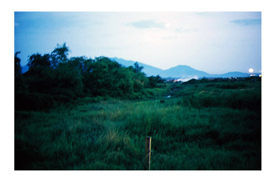 46. Đà Nẵng AB, K-9 Growl Pad: Patrol at night through North end of the Ammo-Bomb Dump could up the pucker-factor. Tall grass everywhere, with a small stream and tall side banks running through. 1965.