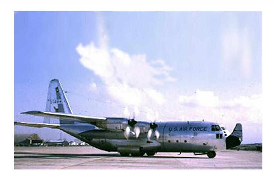 Da Nang AB, C-130 aircraft.
