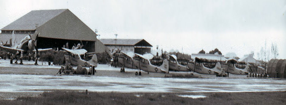 39. Đà Nẵng AB, flight line: Click to see Full Panorama View of O-1E flight line. 1965.