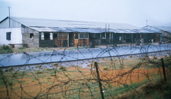 16. Đà Nẵng AB, Tent City: Vietnamese ARVN housing, across the street from our tents. 1965.