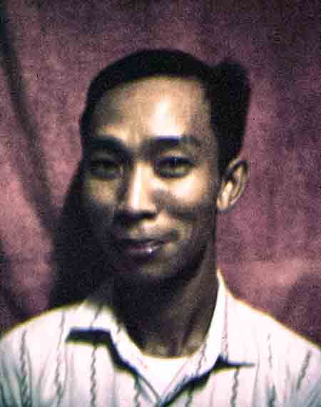 12. Đà Nẵng AB, Tent City: Mamasan's husband. ARVN officer. 1965.