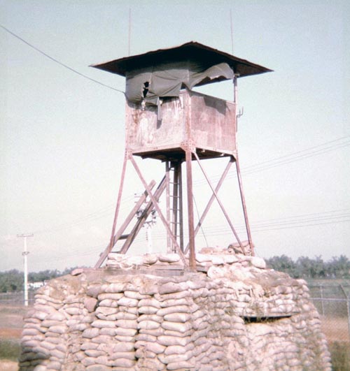 7. Đà Nẵng AB perimeter Bunker and Tower. Photo by: Mel Hecker, 1967.