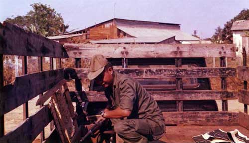 2. U.S. Embassy, Saigon, ARVN Guard Weapons. Photo by: unknown.