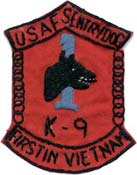 The USAF was the first service to use K-9 in Vietnam. 