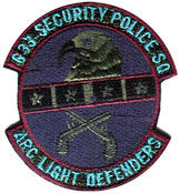 Current Security Forces Beret Flash reflects tradition and heritage linked to the
1041st SPS (T)