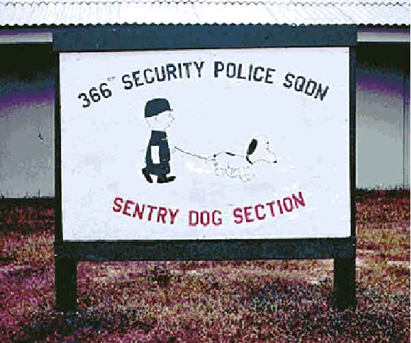 366th SPS K-9 sign.