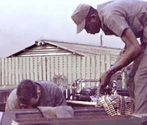 8. Biên Hòa Air Base: Loading ammo. V100. Photo by: Ernest (Coco) Govea.