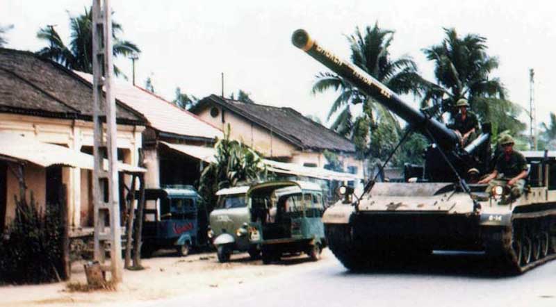 10. Nha Trang AB, U.S. Army: Big Guns: Broken Arrow III (front view). 1968-1969. Photo by: Bruce Thompson, Randy Vuletich, NT, 14th SPS. 1968; 1969.