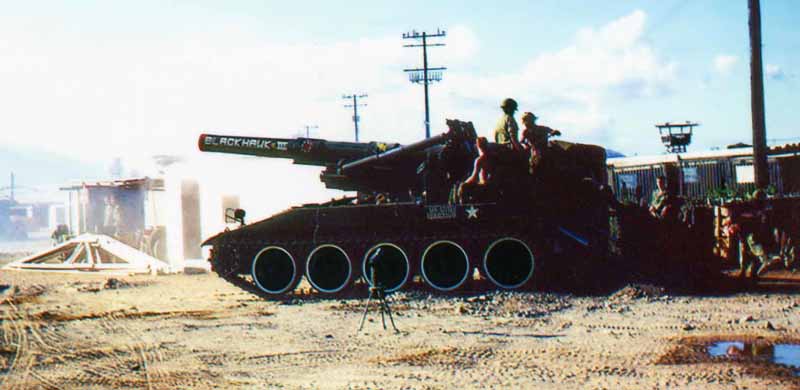 13. Nha Trang AB, U.S. Army: Bigger Guns: Blackhawk III. Note Tower center-right. 1968-1969. Photo by: Bruce Thompson, Randy Vuletich, NT, 14th SPS. 1968; 1969.