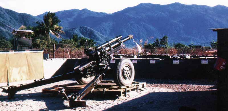 8. Nha Trang AB, U.S. Army: 105mm Howitzer. 1968-1969. Photo by: Bruce Thompson, Randy Vuletich, NT, 14th SPS. 1968; 1969.