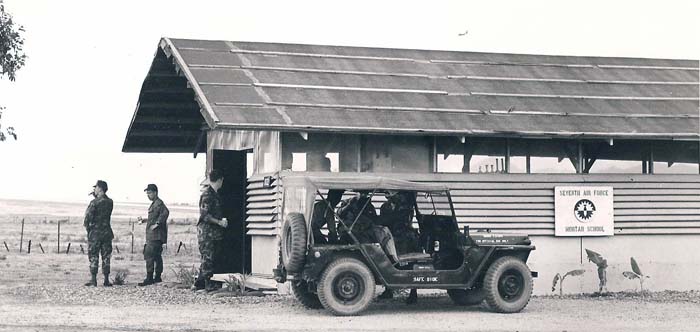 5. Phu Cat AB, SPS Safeside Jeep: Seventh Air Force Mortar School. 1969-1970. USAF Photo via Don Bishop 1969-1970. 