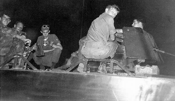 10. Phan Rang Air Base: M113 with .50cal. Call-sign 27 Charlie HW, plus Aussies. 1970.