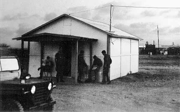 7. Phan Rang Air Base: Our Heavy Weapons section HQ shack. 1970.