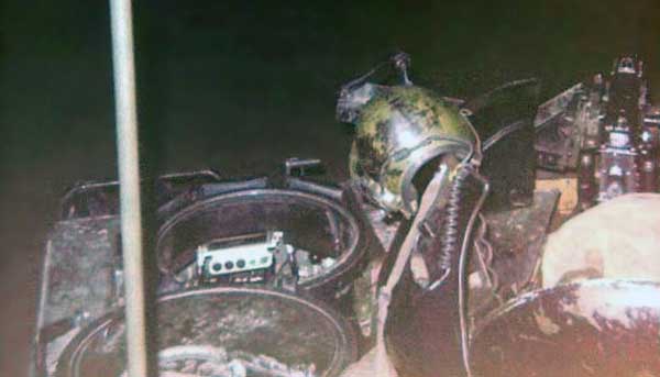 8. Phan Rang Air Base: M113 Turret and Helmet.