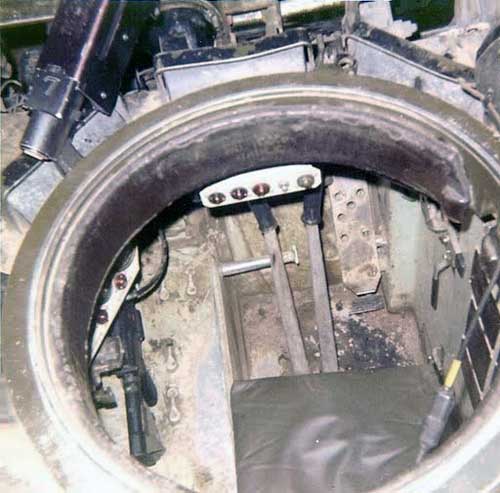 9. Phan Rang Air Base: M113's Driver's hatch and seat.