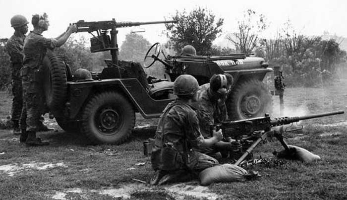 2. Phan Rang Air Base: 35th SPS, .50 Cal range. SAP-QRT Jeep, May of 1968. Photo by: William Welter, LM 362, PR, 35th SPS; BH, 3rd SPS; TSN 377th SPS, 1968.