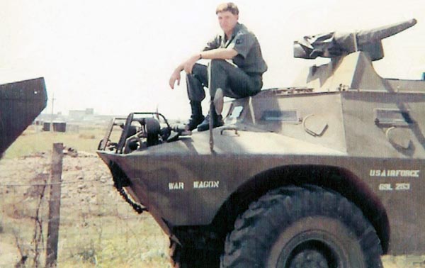 11. Tan Son Nhut AB, USAF V100 (War Wagon), SAT Heavy Weapons, Perimeter Road. 1968-1969. Photo by: Ed Smith (Jack), LM 453, TSN, 377th SPS, 1968-1969.