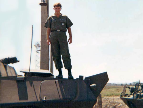 12. Tan Son Nhut AB, USAF V100 (War Wagon), SAT Heavy Weapons, Perimeter Road. 1968-1969. Photo by: Ed Smith (Jack), LM 453, TSN, 377th SPS, 1968-1969.