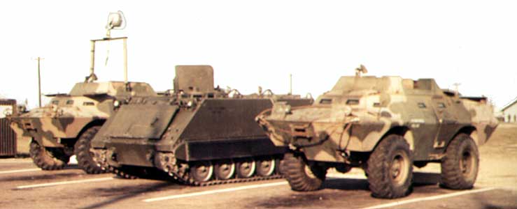 2. Tuy Hoa AB, V100, with Searchlight, M113 APC, and V100. Photo by: Domenic Sebben, NT, 14th SPS; TUY, 31st SPS, 1969-1970.