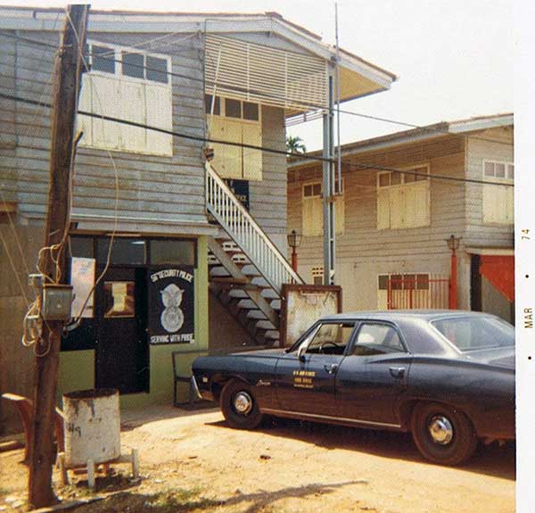 6. NKP RTAFB: The downtown offices of NKP SP Town Patrol. Photo by John Schwendler. 1974-1975.