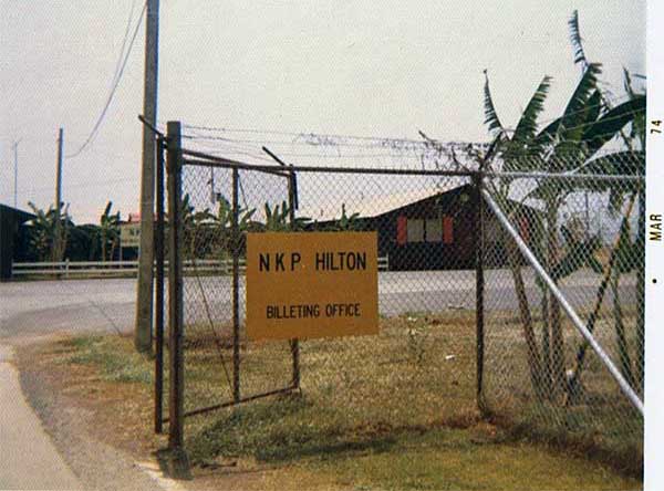 9. NKP RTAFB: The trailers are the officer quarters. Photo by John Schwendler. 1974-1975.