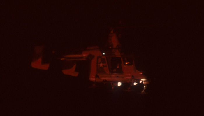 8. NKP: Aerial photo from of an HH-43 