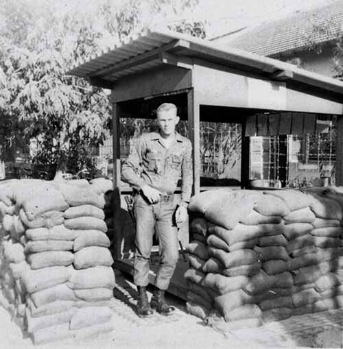 Photo #4 (Nha Trang): This was CSC in late 1965 just after I arrived in-country. As can be seen, our unit with the 6253 APS. The following year it would become the 14 APS. If my memory serves me, CSC consisted of a couple of connex boxes covered with sandbags.